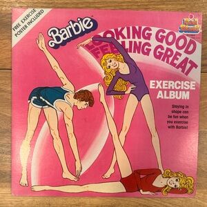 Barbie Looking Good, Feeling Great Exercise Album – Vintage Vinyl w/ Poster 1982